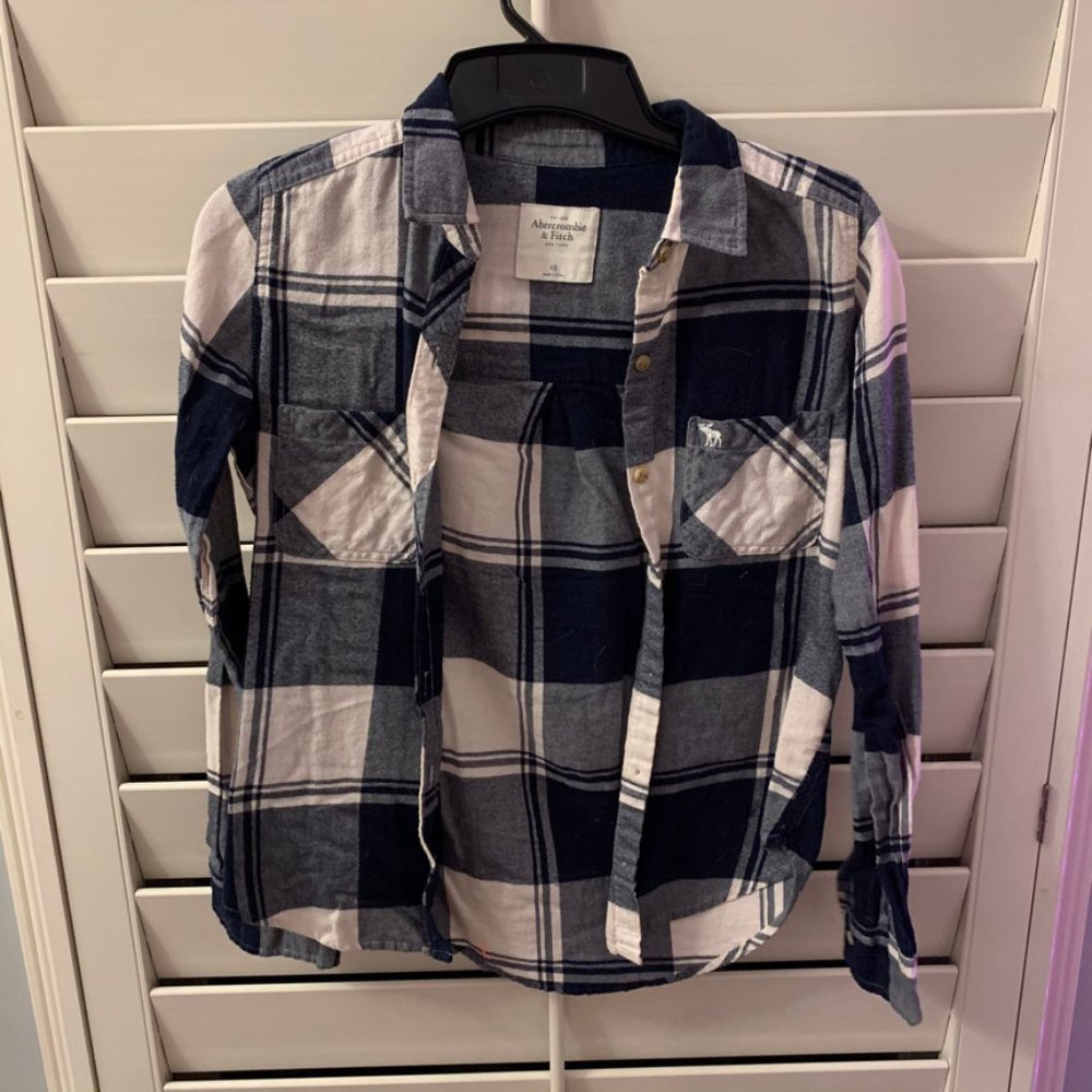 Abercrombie & Fitch plaid button down flannel